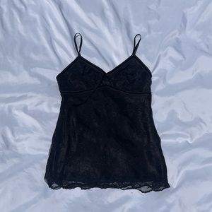 Vintage black lace top
